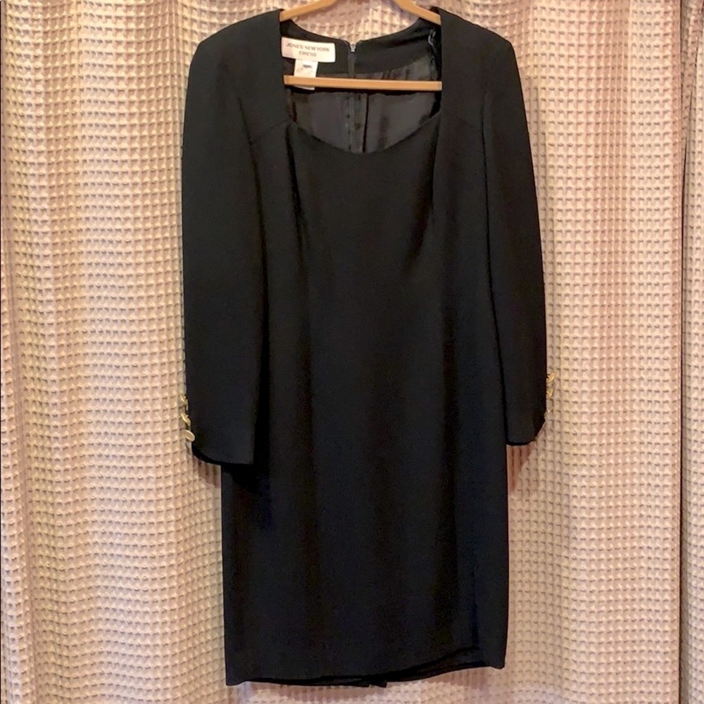 ⚜️Vintage ‘90s JONES NEW YORK classic black dress